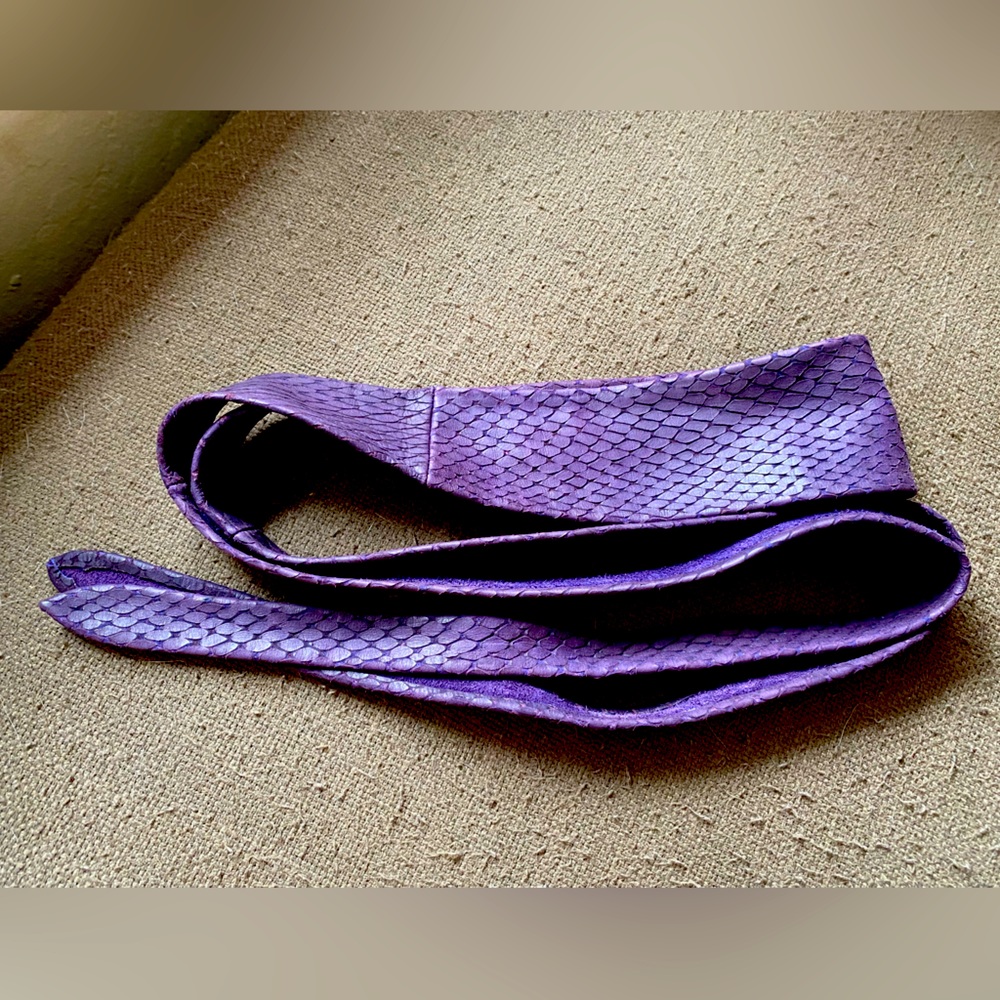 Ada Python wrap belt in purple